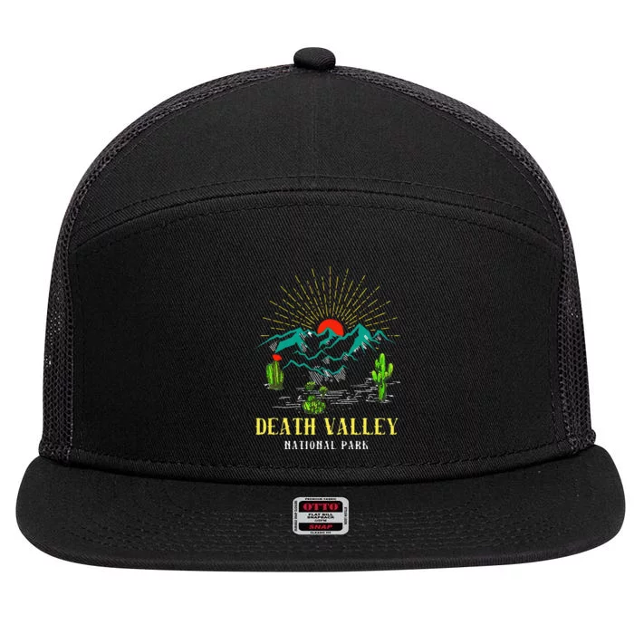 Death Valley National Park Desert California Nevada Tourist 7 Panel Mesh Trucker Snapback Hat