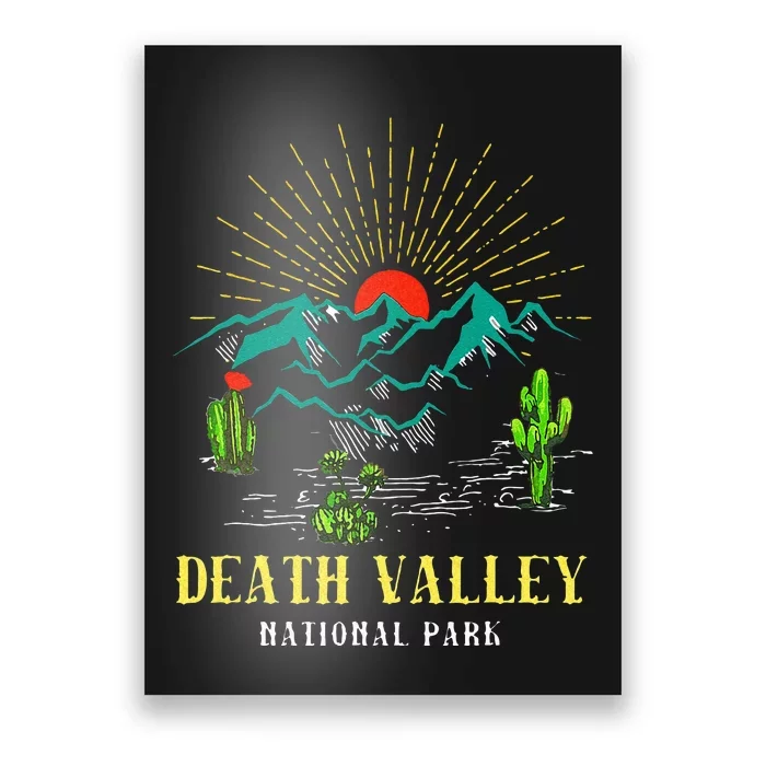 Death Valley National Park Desert California Nevada Tourist Poster