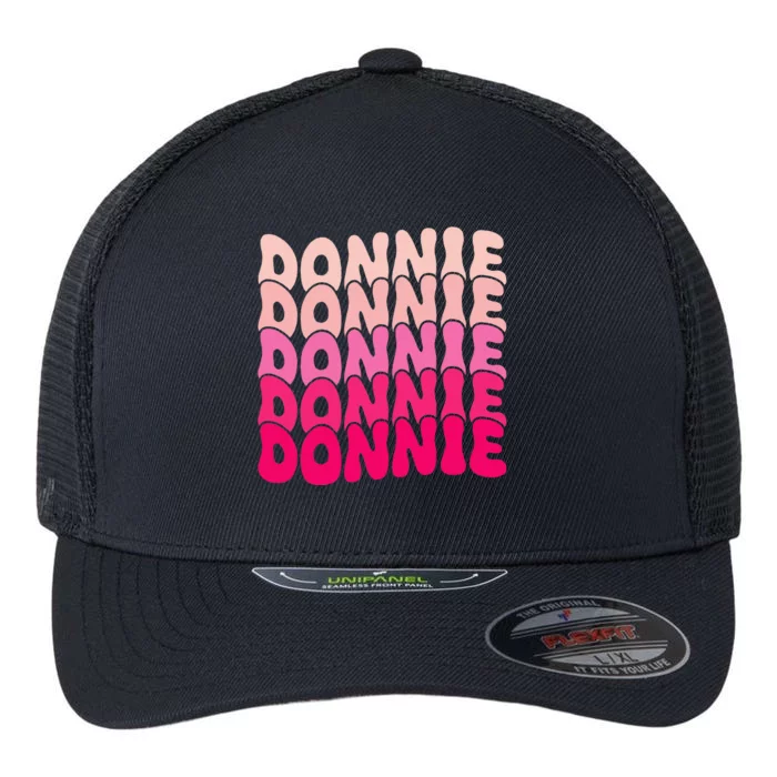 Donnie Vintage Personalized Name I Love Donnie Flexfit Unipanel Trucker Cap