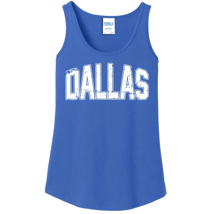 Dallas Vintage Retro Ladies Essential Tank