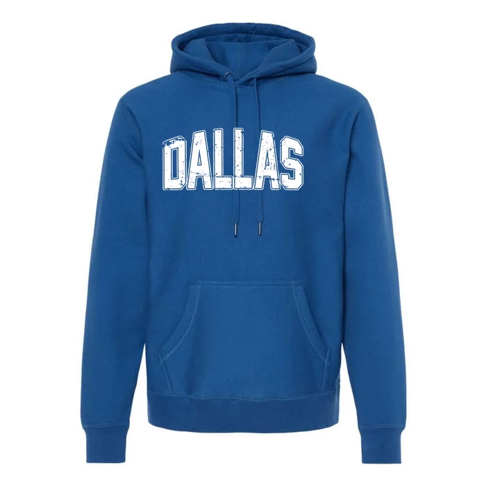 Dallas Vintage Retro Premium Hoodie