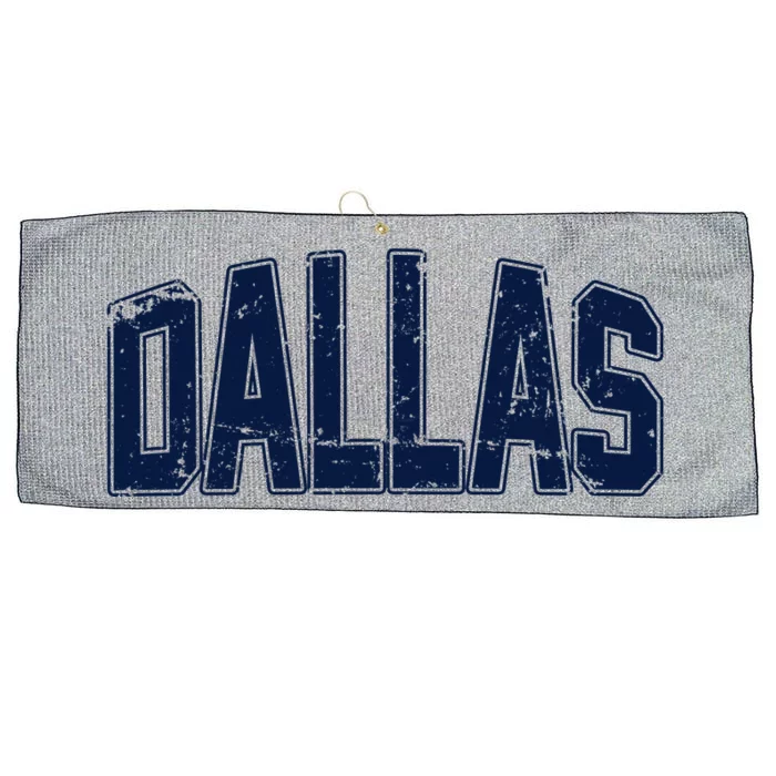 Dallas Vintage Retro Large Microfiber Waffle Golf Towel