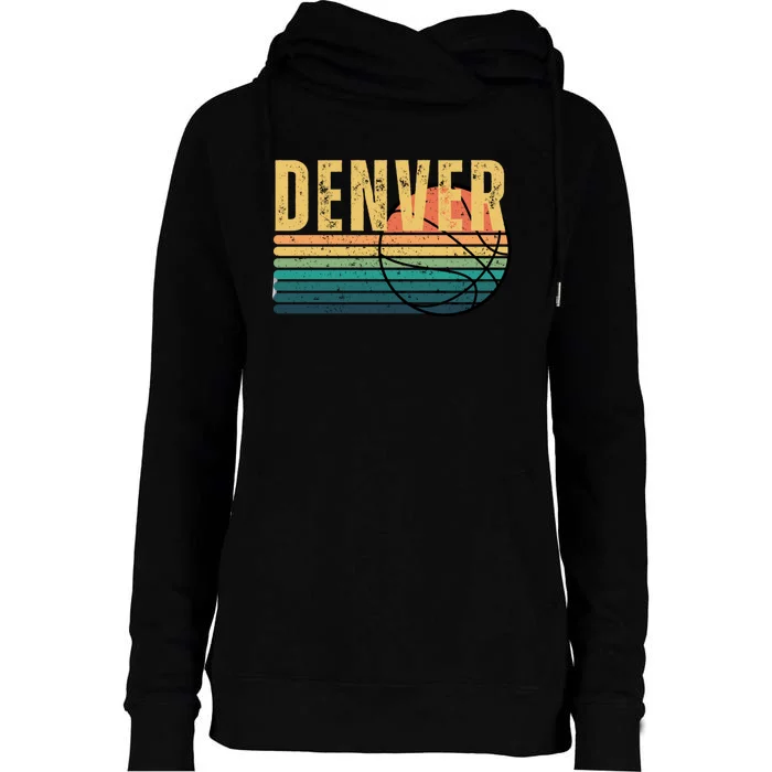 Denver Vintage Retro Womens Funnel Neck Pullover Hood