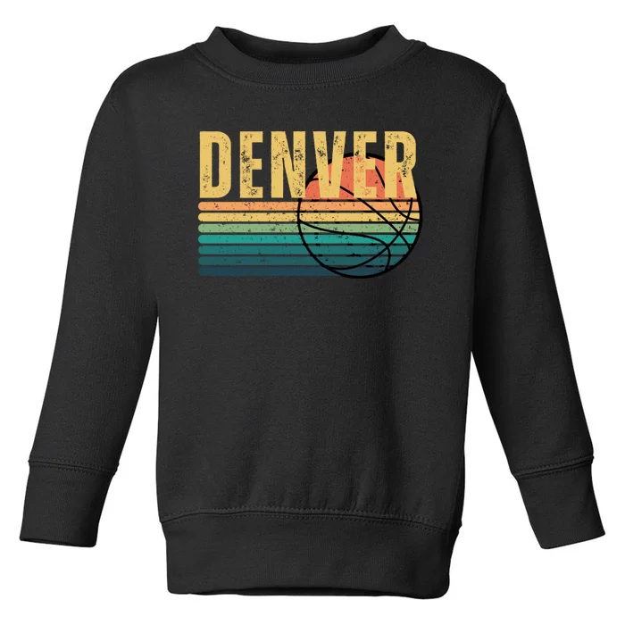 Denver Vintage Retro Toddler Sweatshirt