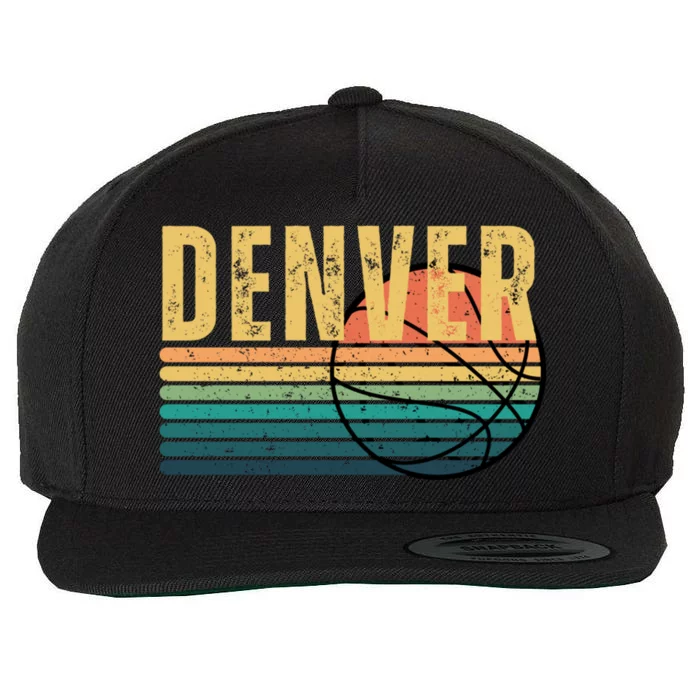 Denver Vintage Retro Wool Snapback Cap