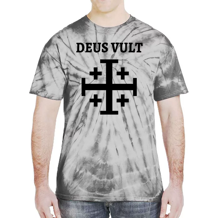 Deus Vult Roman Catholic Tie-Dye T-Shirt