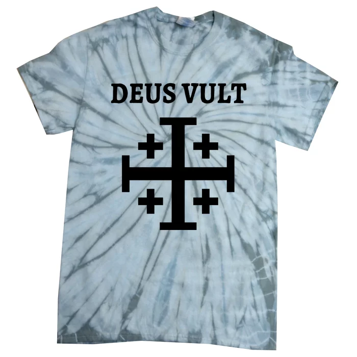 Deus Vult Roman Catholic Tie-Dye T-Shirt