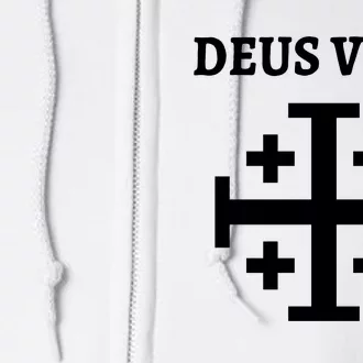 Deus Vult Roman Catholic Full Zip Hoodie