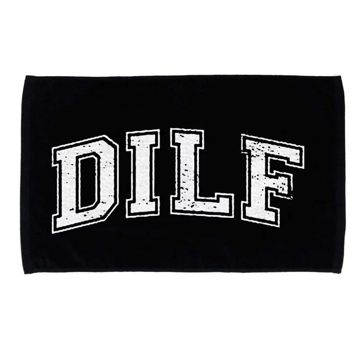 Dilf Varsity Style Dad Older More Mature Microfiber Hand Towel