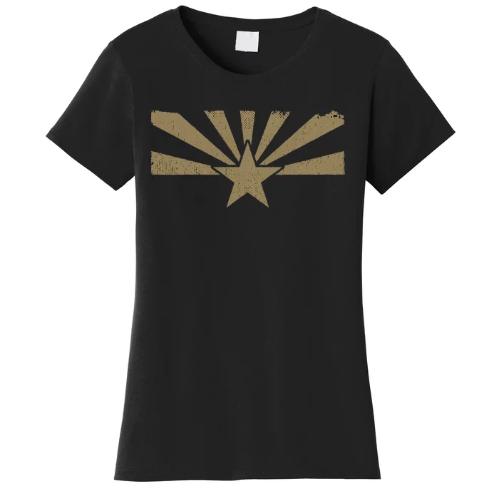 Distressed Vintage State Of Arizona Flag Women's T-Shirt