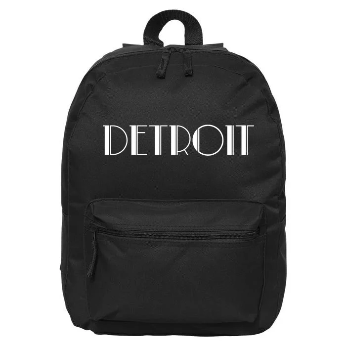 Detroit Vintage Style Simple Logo 16 in Basic Backpack