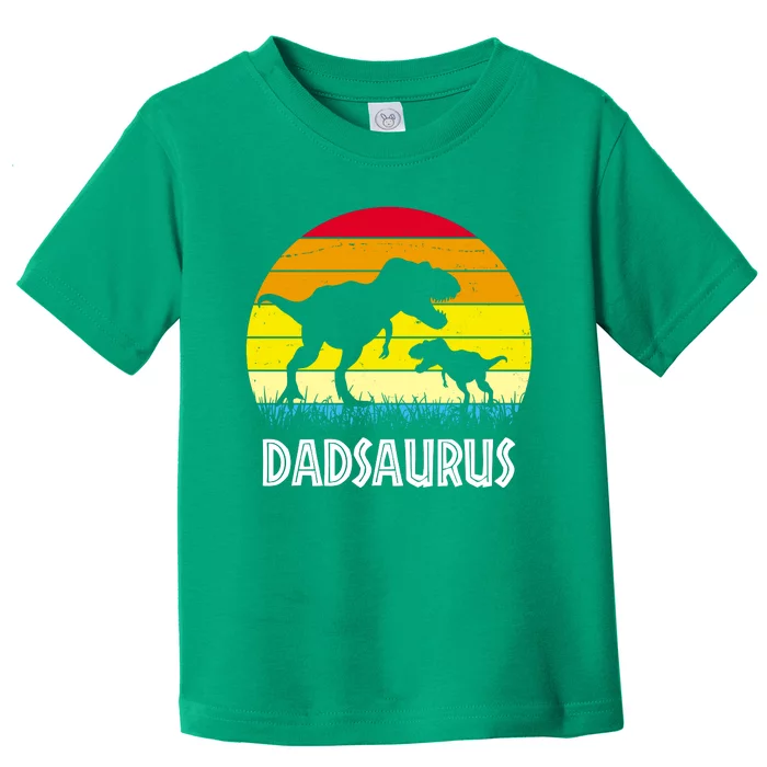 Dadsaurus Vintage Sunset Toddler T-Shirt