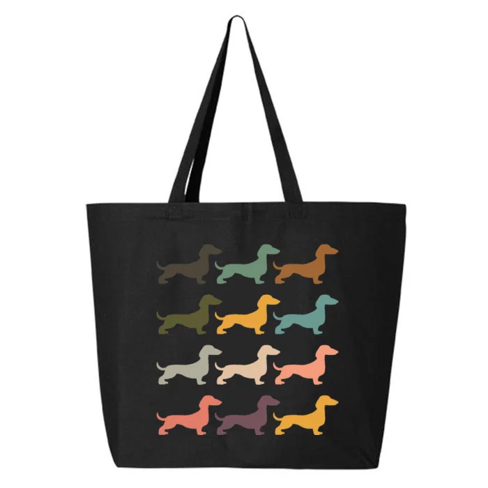 Dachshund Vintage Silhouette funny Dog Lover 25L Jumbo Tote