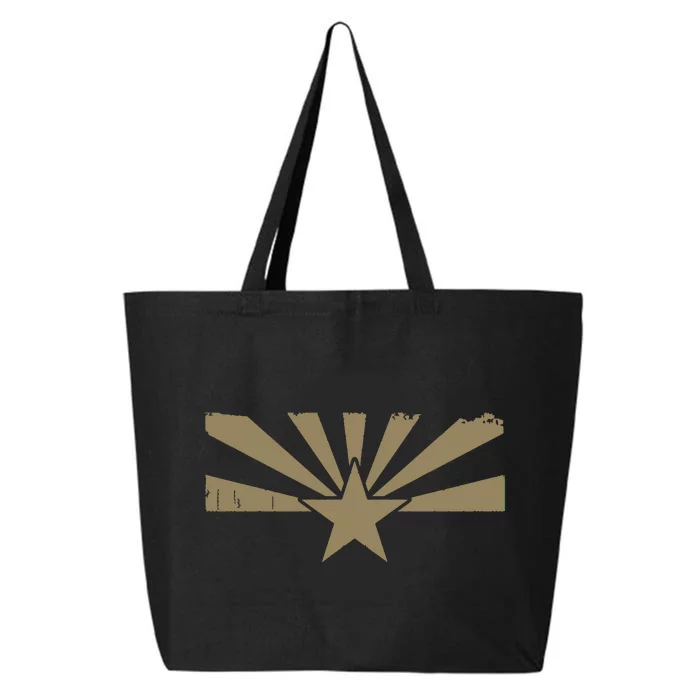 Distressed Vintage State Of Arizona Flag 25L Jumbo Tote