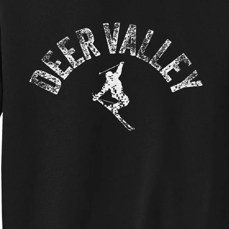 Deer Valley Ski Utah Skiing Cool Valley Skier Gear Sweatshirt