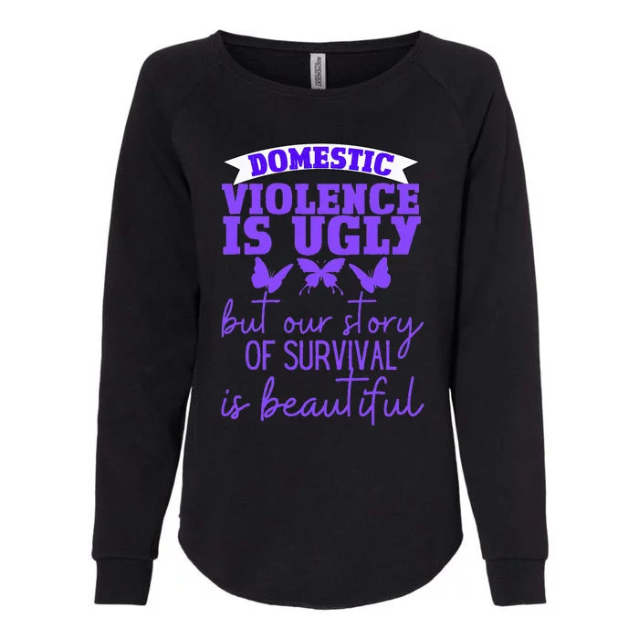 Domestic Violence Survivor Domestic Abuse Awareness Womens California Wash Sweatshirt