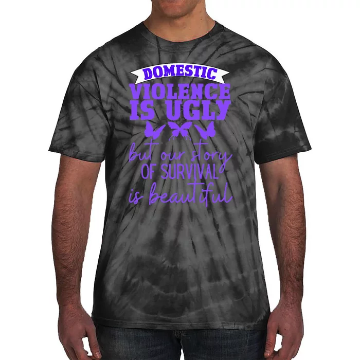 Domestic Violence Survivor Domestic Abuse Awareness Tie-Dye T-Shirt