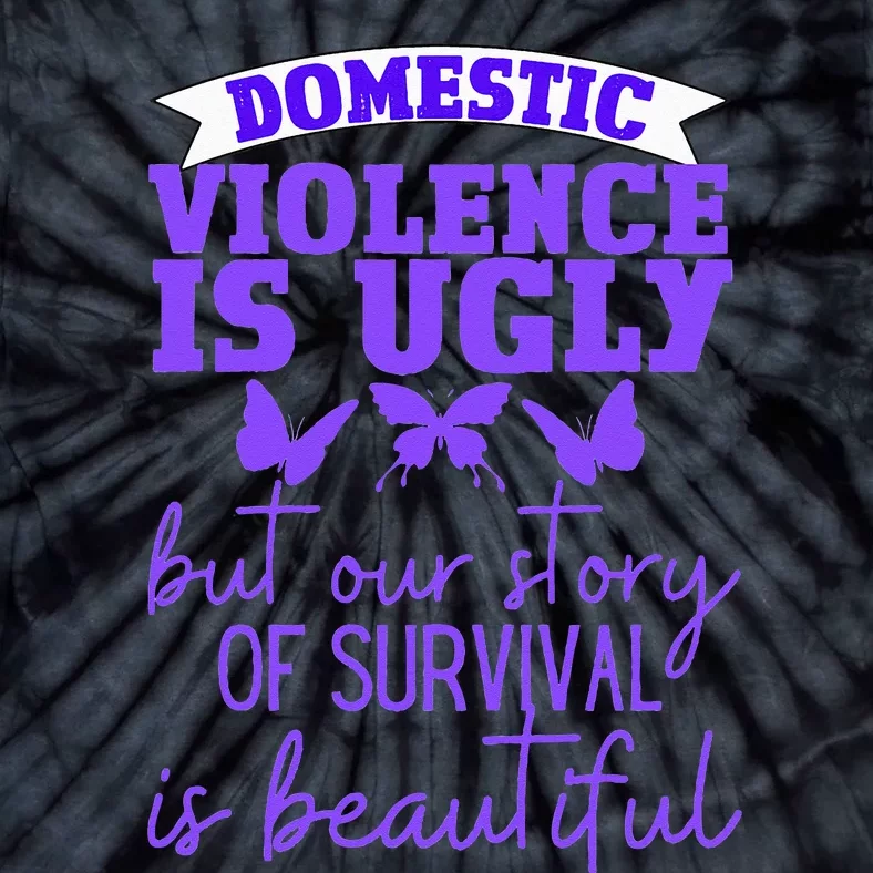 Domestic Violence Survivor Domestic Abuse Awareness Tie-Dye T-Shirt