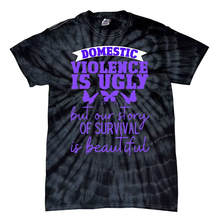 Domestic Violence Survivor Domestic Abuse Awareness Tie-Dye T-Shirt