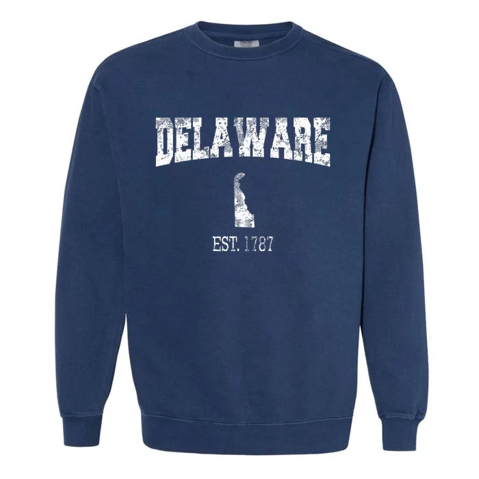 Delaware Vintage Sports Design De Garment-Dyed Sweatshirt