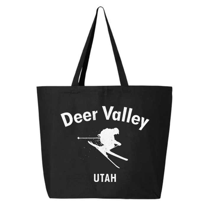 Deer Valley Skiing Tee Utah Ski 25L Jumbo Tote