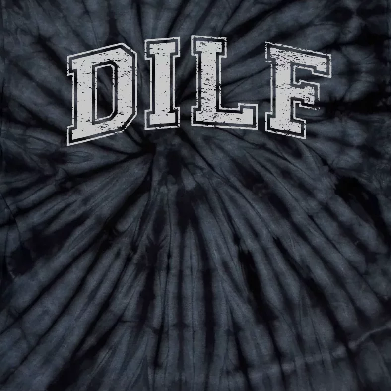 DILF VARSITY STYLE DAD OLDER MORE MATURE MEN Tie-Dye T-Shirt