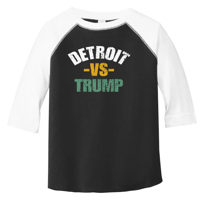 Detroit Vs Trump 2024 Election Anti Trump Vote For Kamala Toddler Fine Jersey T-Shirt