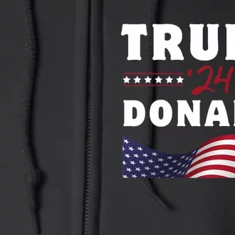 Donalds Vp Trump Vice President Donalds Trump 2024 Full Zip Hoodie