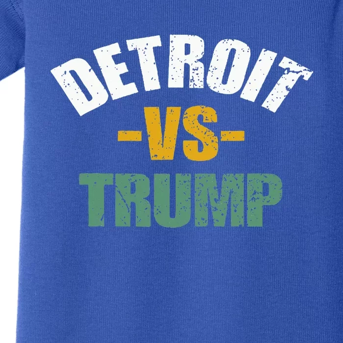 Detroit Vs Trump 2024 Election Antitrump Vote Baby Bodysuit