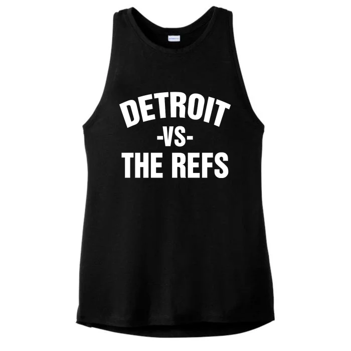 Detroit Vs The Refs Ladies Tri-Blend Wicking Tank