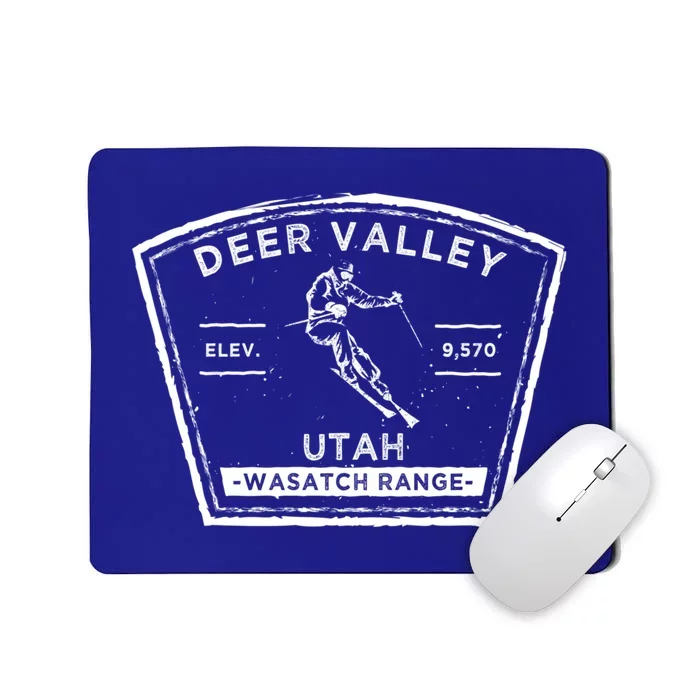 Deer Valley Utah Snow Skiing Gift Mousepad