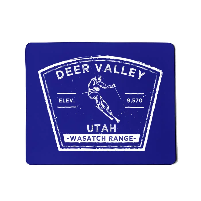 Deer Valley Utah Snow Skiing Gift Mousepad