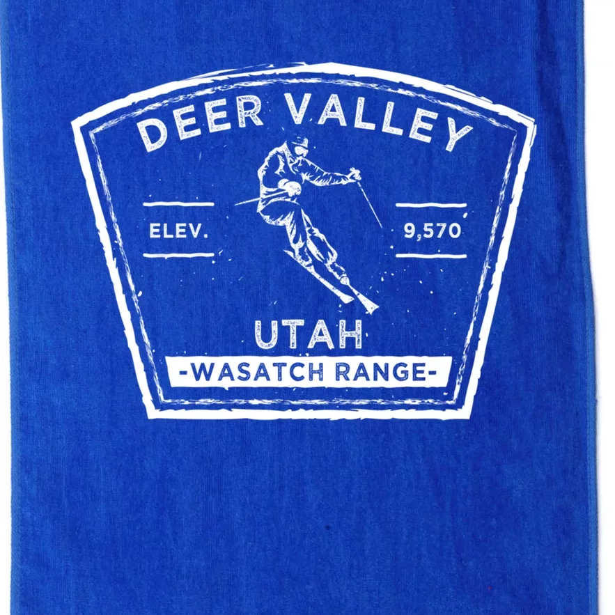 Deer Valley Utah Snow Skiing Gift Platinum Collection Golf Towel