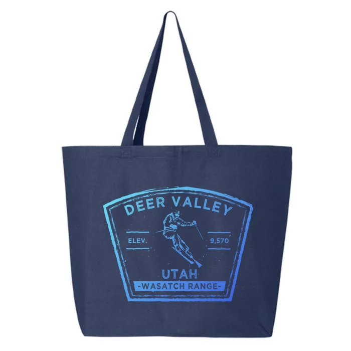 Deer Valley Utah Snow Skiing Gift 25L Jumbo Tote