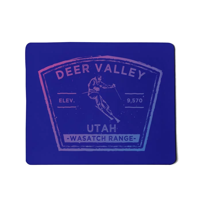 Deer Valley Utah Snow Skiing Gift Mousepad