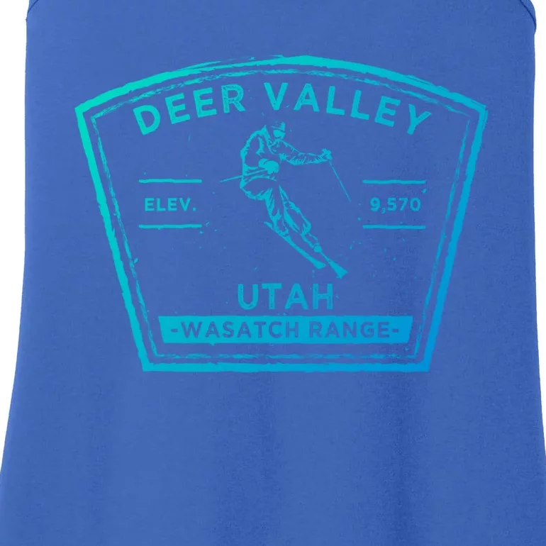 Deer Valley Utah Snow Skiing Gift Ladies Essential Tank