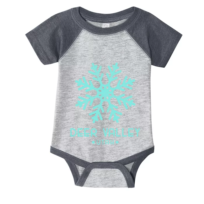 Deer Valley Utah Skiing Infant Baby Jersey Bodysuit