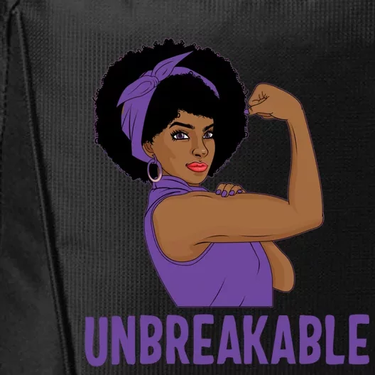 Domestic Violence Warrior Unbreakable Strong Funny Gift City Backpack