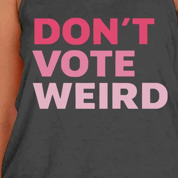 Dont Vote Weird Madam President 47 Women's Knotted Racerback Tank