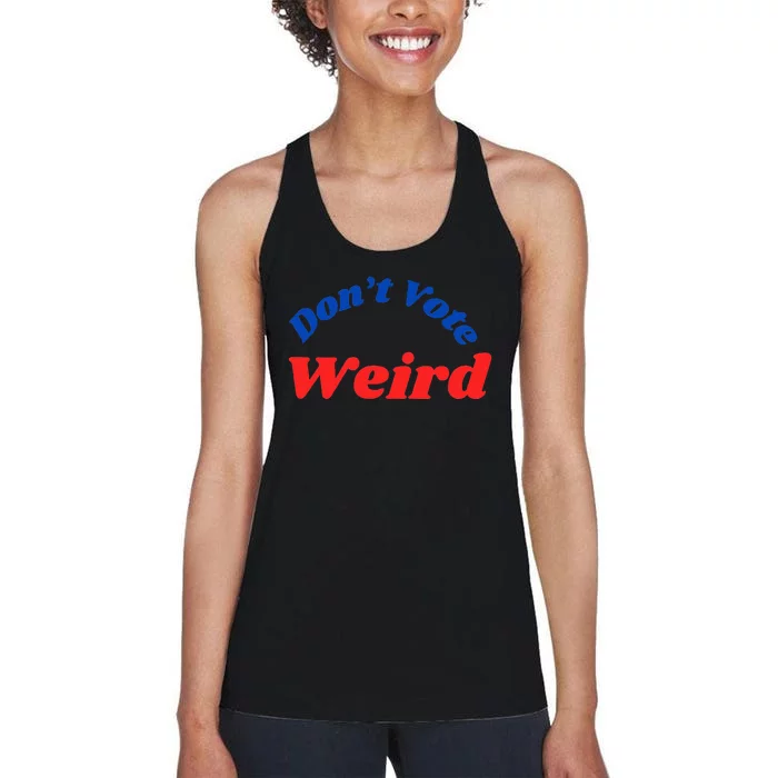 DonT Vote Weird Apparel Women's Racerback Tank