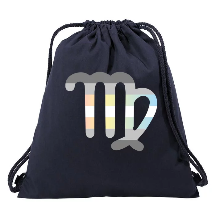 Demifluid Virgo Zodiac Sign Demifluid Pride Flag Gift Drawstring Bag