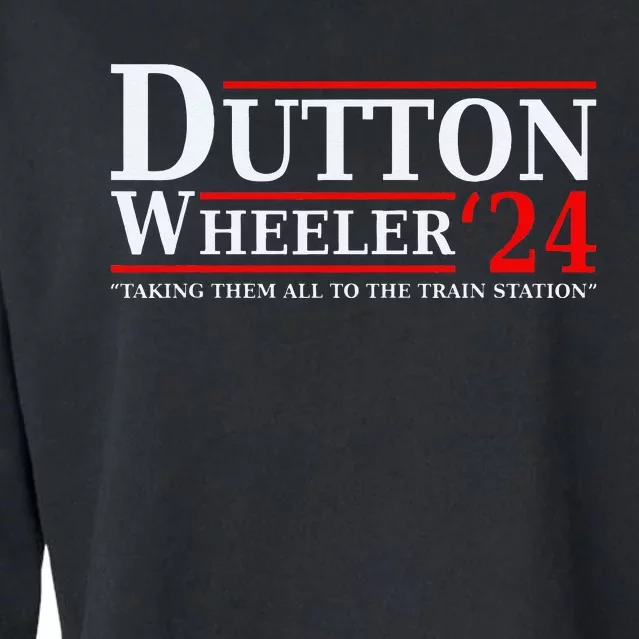 Dutton Wheeler 2024  Taking Them All To The Train Station Cropped Pullover Crew