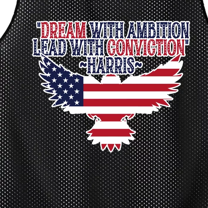 Dream With Ambition Lead With Conviction Kamala Harris Mesh Reversible Basketball Jersey Tank