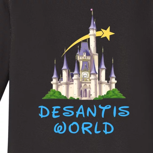 Desantis World Anti Woke Conservative Baby Long Sleeve Bodysuit