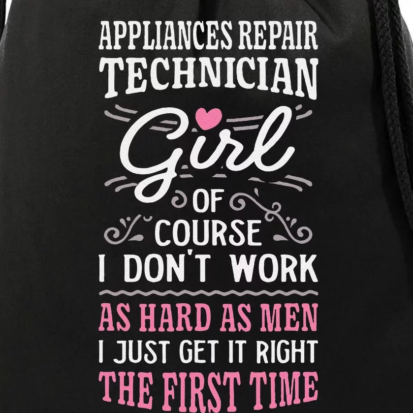 Dont Work As Hard As Appliances Repair Technician Drawstring Bag