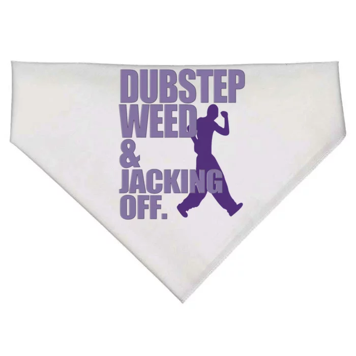 Dubstep Weed And Jacking Off Funny Dancing USA-Made Doggie Bandana