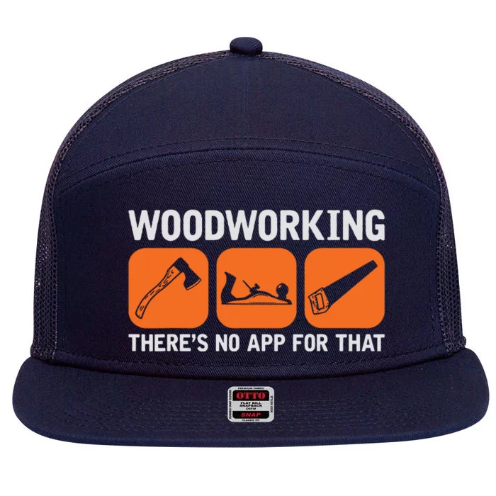 DIY Woodworking App Design Tools For Computer Geeks 7 Panel Mesh Trucker Snapback Hat