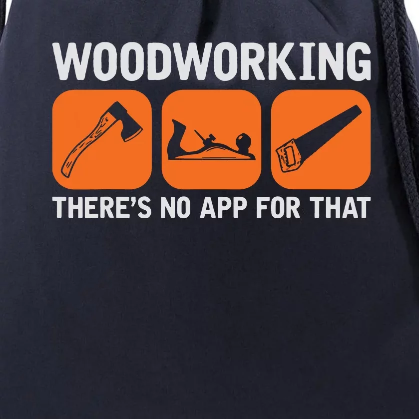 DIY Woodworking App Design Tools For Computer Geeks Drawstring Bag