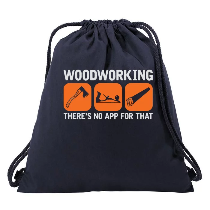 DIY Woodworking App Design Tools For Computer Geeks Drawstring Bag