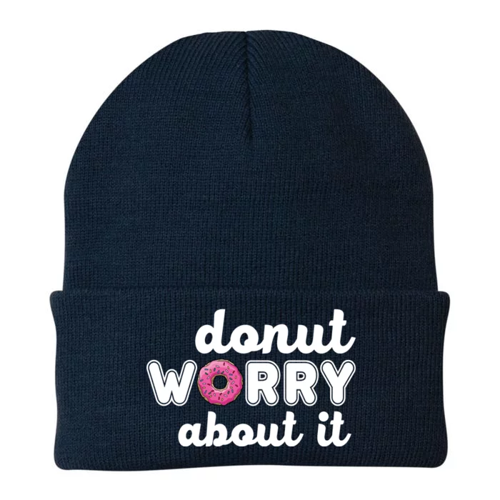 Donut Worry About It Knit Cap Winter Beanie